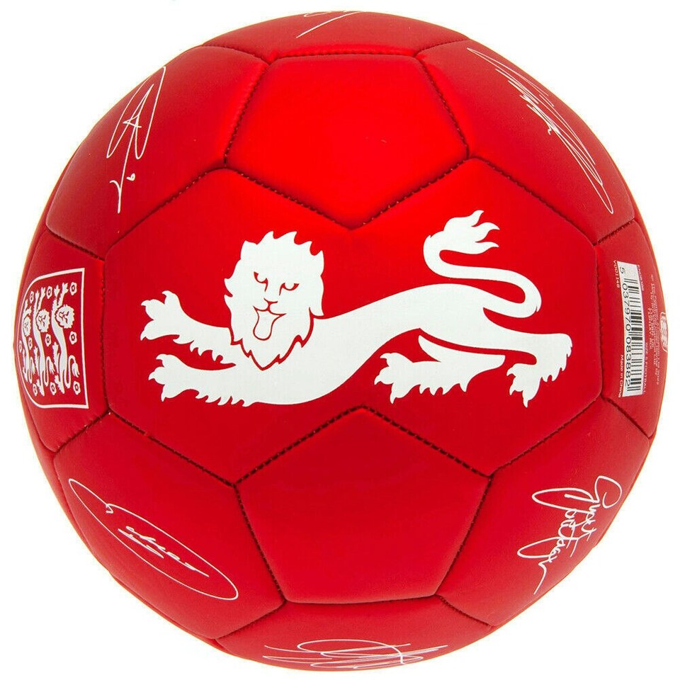 image 1 of England FA Phantom Signature Football - Red - 5