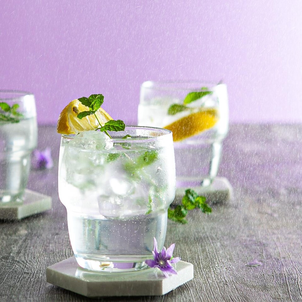 image 1 of LAV Galata Stacking Tumbler Glasses - 285ml - Clear - Pack of 6 | Clear | Clear