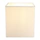 image 2 of Contemporary and Stylish Soft Cream Linen Fabric Square 16cm Lamp Shade | Cream