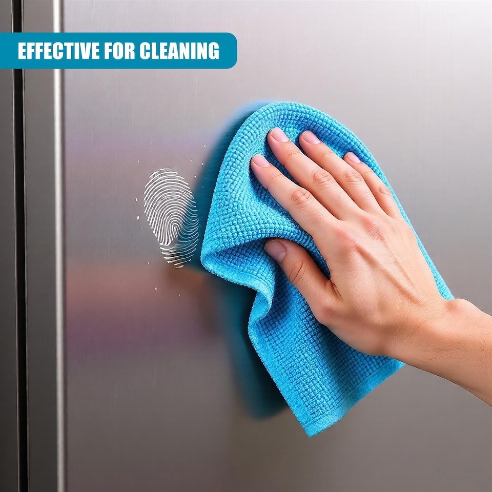 image 1 of MTS Pack of 30 Multipurpose Microfibre Cleaning Cloths 30x30cm