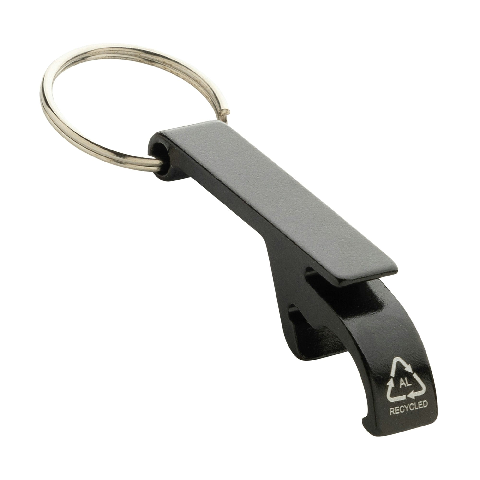 XD Collection Recycled Aluminium Bottle Opener - Black - One Size