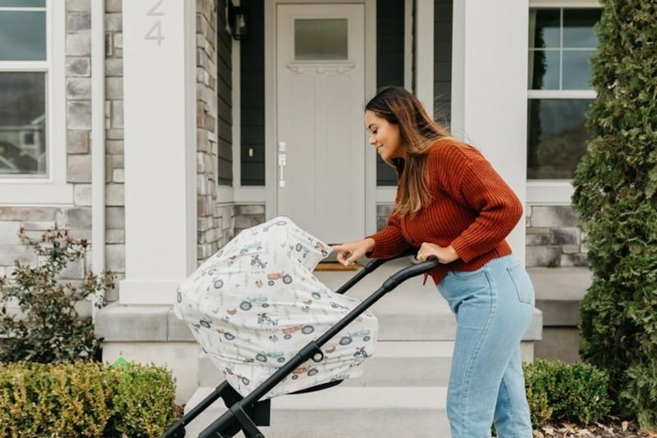 image 1 of Copper Pearl Nursing & Car Seat Cover Jo