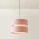 image 4 of ValueLights Sophia Small Blush 2 Tier Ceiling Light Shade & Bulb | Pink