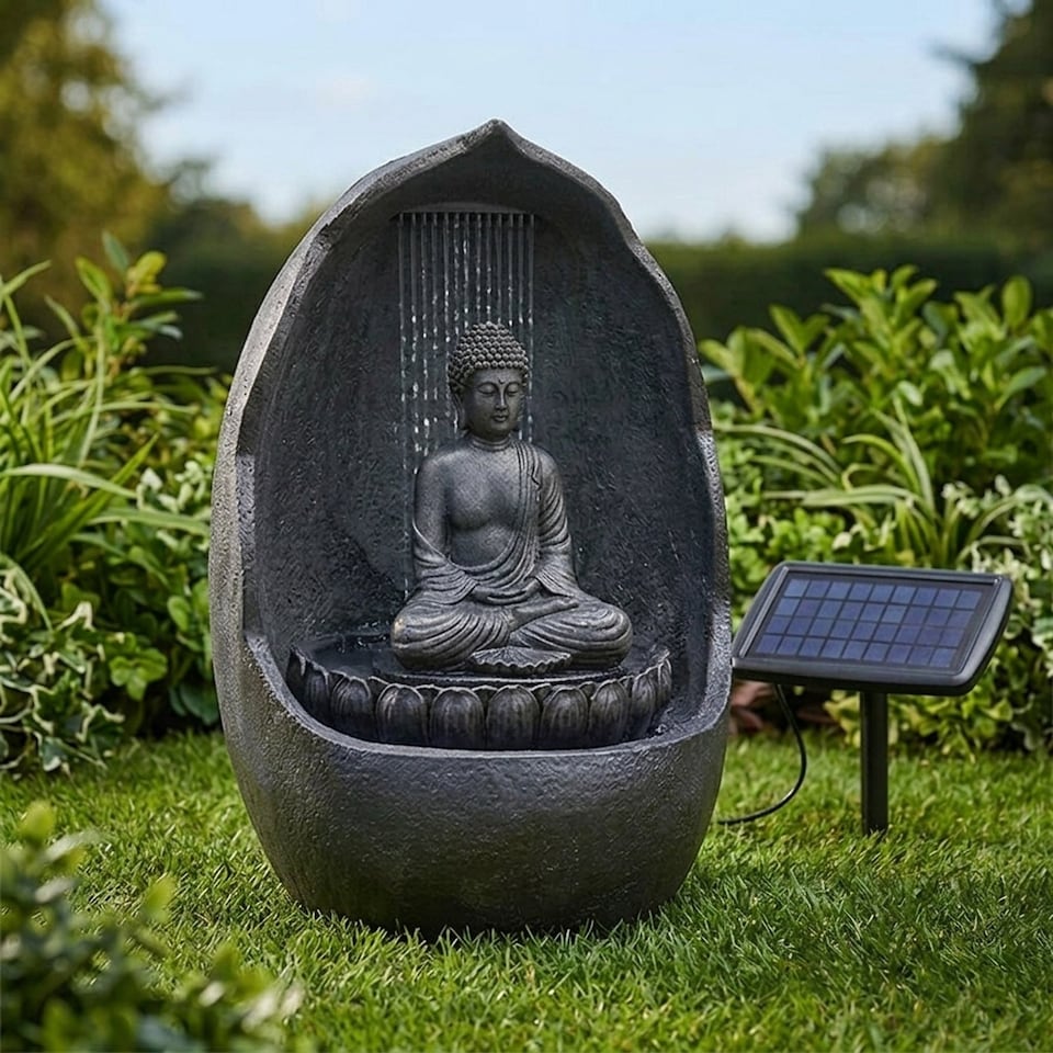 image 1 of Tranquil Buddha Hybrid Solar Water Feature