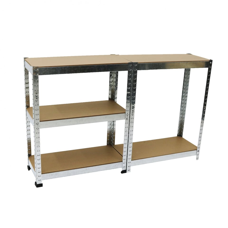 image 1 of 500kg Heavy Duty 5 Tier Metal Storage Garage Shelving Racking