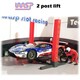 image 3 of Slot Car Garage Pit Scenery Post Lift Blue 1:32 Scale Slot Car Track Scenery Wasp