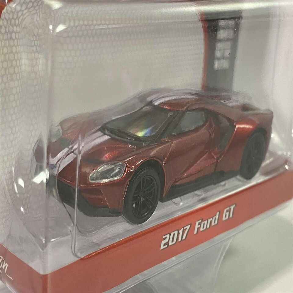 image 1 of 2017 Ford GT Red White Stripe 1:64 Scale Greenlight 37220E