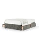 image 1 of Memory Maestro Memory Foam Charcoal Chenille 4 Drawer Divan Set Small Double