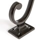 image 2 of Hammer & Tongs Square Back Hat & Coat Hook - W35mm x H105mm - Black