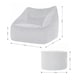 image 8 of icon Natalia Velvet Adults Bean Bag Armchair and Pouffe, Ready Filled Large Beanbag and Footstool Dusk Pink Pink