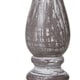 image 2 of Setia Column Table Lamp with Linen Shade - Wood - L10 x W10 x H24 cm - White | Brown