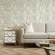 image 1 of Liquid Marble Geometric Wallpaper in Cream Multi