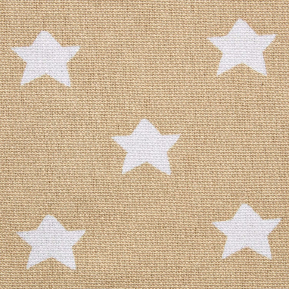 image 1 of Homescapes Beige Stars Cotton Apron