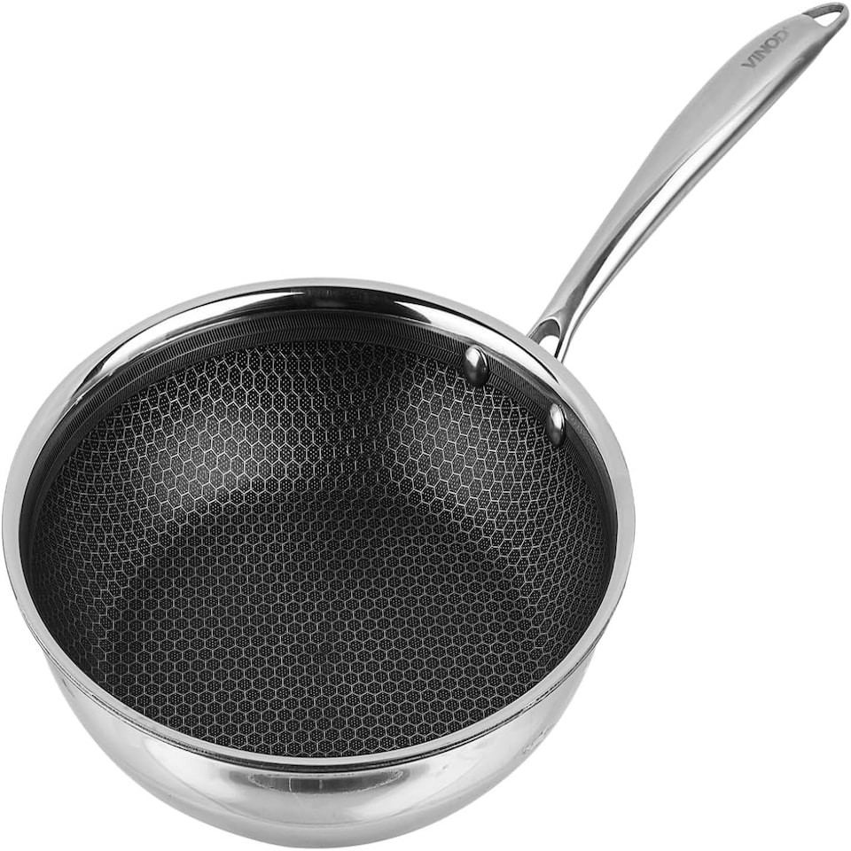 image 1 of Vinod Platinum X Triply SAS Pro Frying Pan – 20 cm