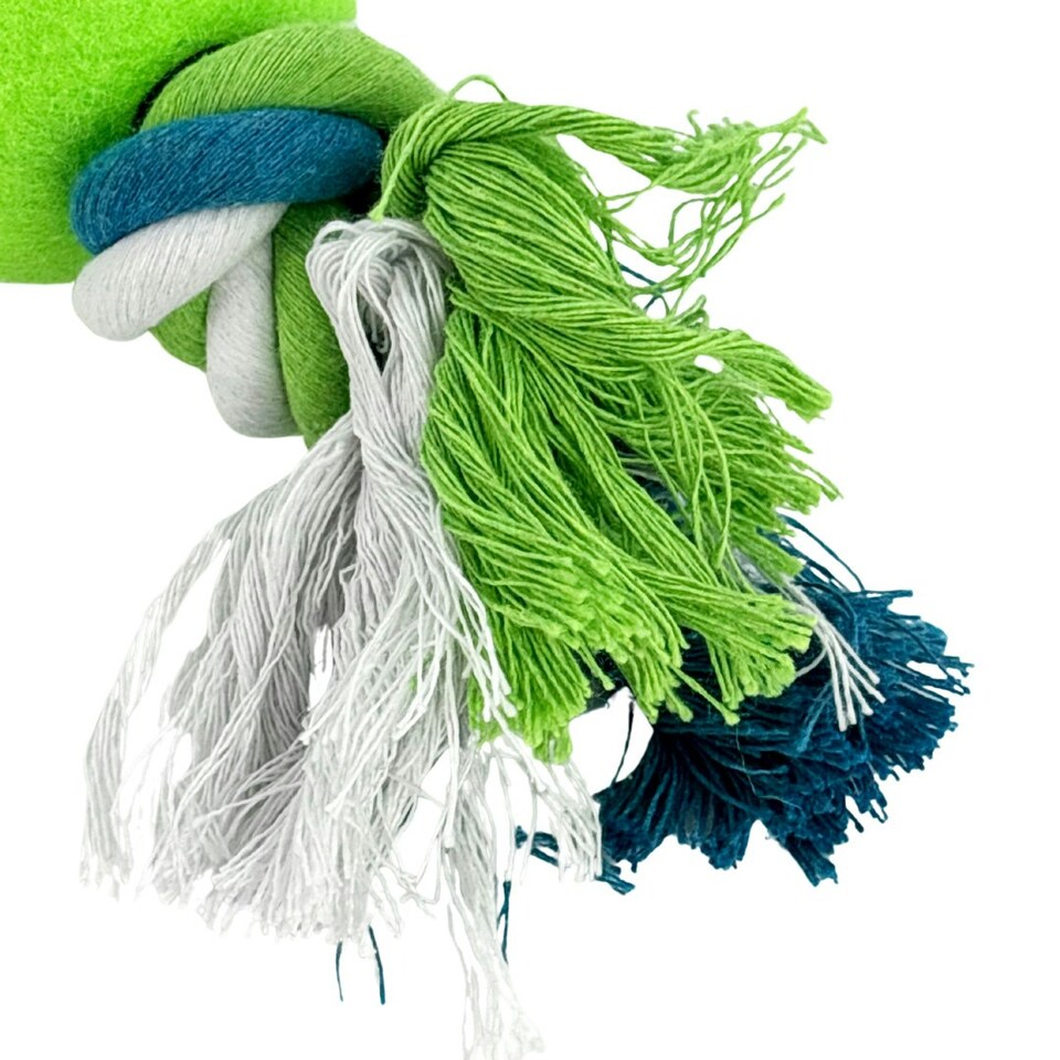 image 1 of HugglePets Tennis Ball Dumbell Dog Toy