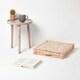 image 2 of Homescapes Cotton Beige Stars Floor Cushion - 50 x 50 cm | Cream | Beige | 50 x 50 cm