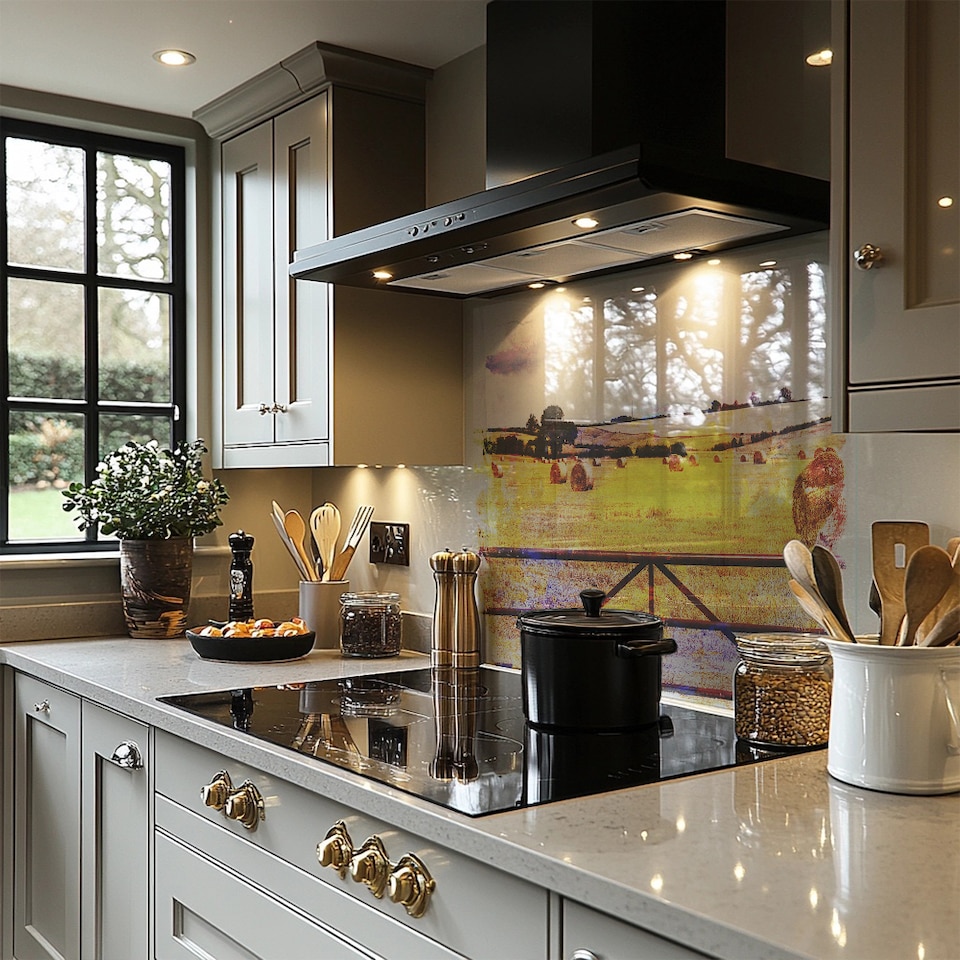 image 1 of Hay Bale Splash Back | White