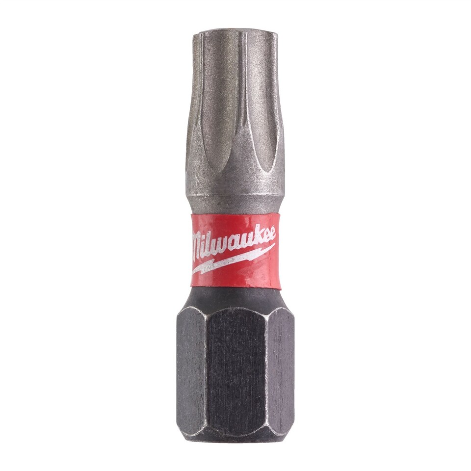 image 1 of Milwaukee - SHOCKWAVE™ IMPACT DUTY Screwdriver Bits TX30 25mm - 2 Piece