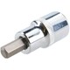 image 2 of 8mm Hex Bit Metric Allen Socket Male 1/2" Drive 55mm Length Strengthened Tip