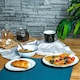 image 4 of Argon Tableware 16 Piece White Enamel Dinner Set - cm - Black
