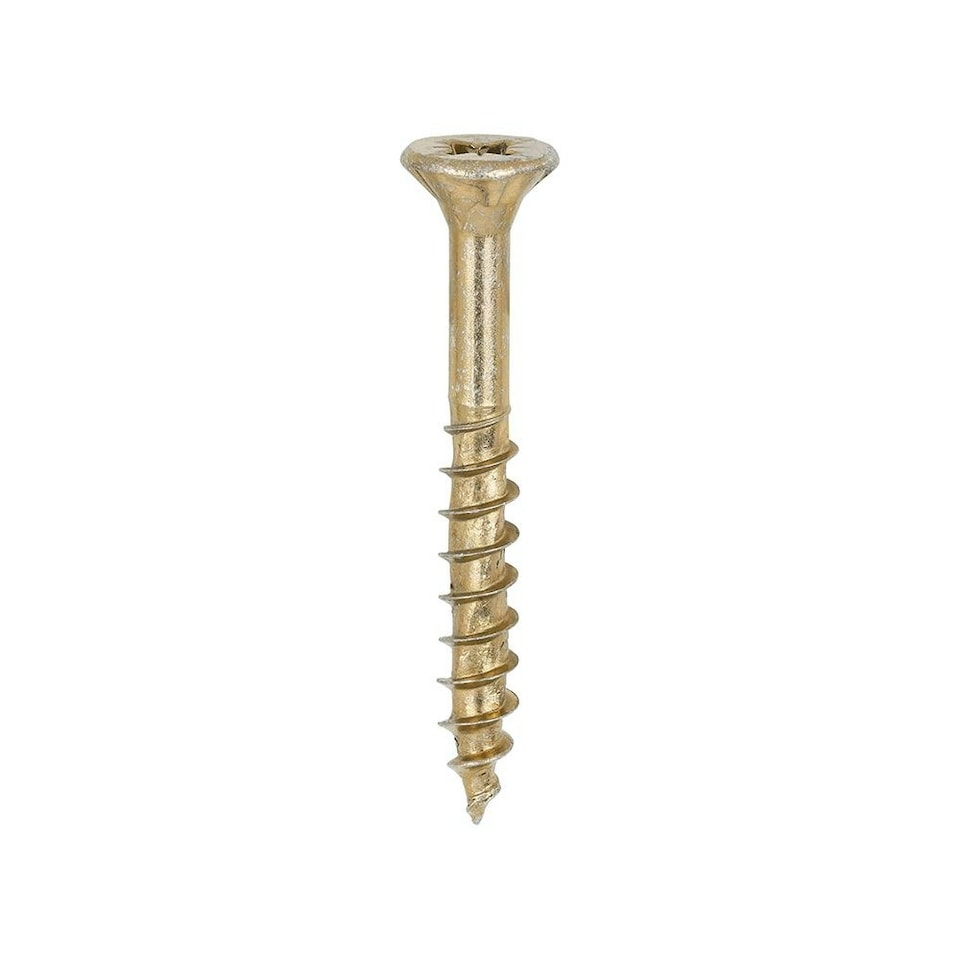 image 1 of Timco - Velocity Premium Multi-Use Screws - PZ - Double Countersunk - Yellow (Size 6.0 x 50 - 200 Pieces)