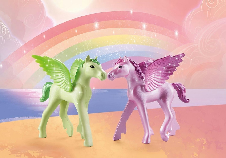 image 1 of PLAYMOBIL 71363 Rainbow Castle Pegasus Flying school