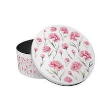 Carnations Small Cake Tin