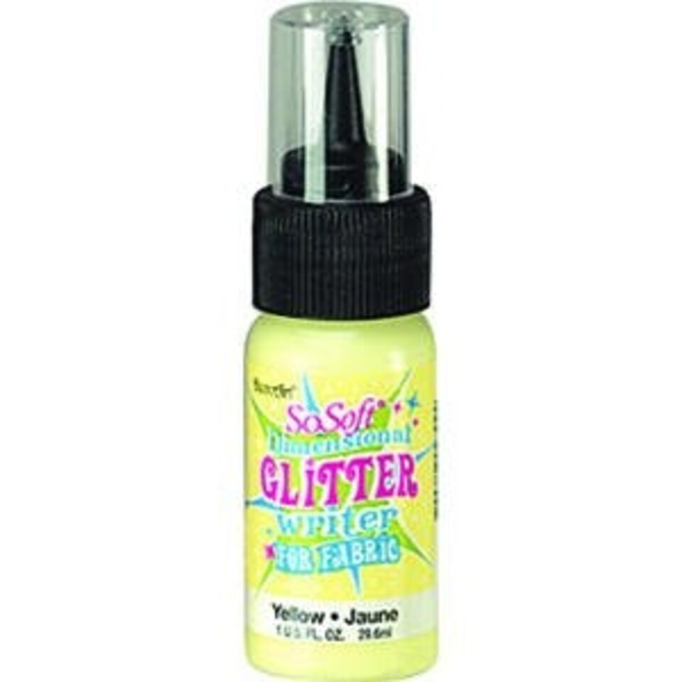 D/A Sosoft Fabric Glitter Writer Yellow Multi