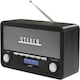 image 9 of Vintage Style Stereo DAB/DAB+ & FM Radio – Grey Wood Cabinet, Bluetooth, Clock Radio Alarm, AUX IN for Smart Phone/Tablet / MP3 Player – Mains or Battery