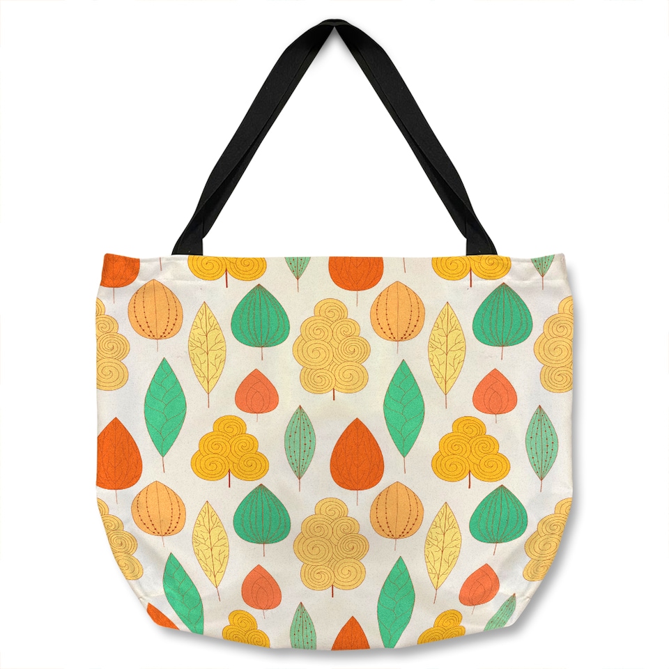 Decorative Leaves Tote bat | Multi