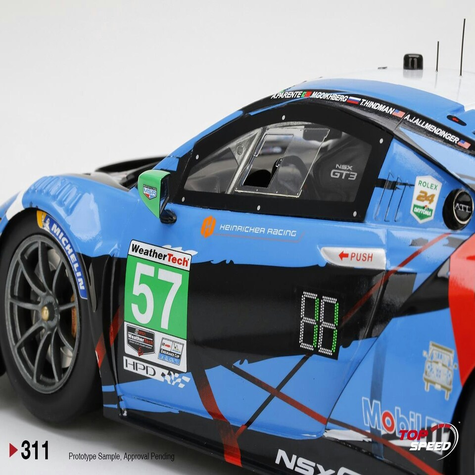 image 1 of Acura NSX GT3 EVO #57 2020 IMSA 24Hr Daytona Heinricher Racing 1:18 TSM TS0311