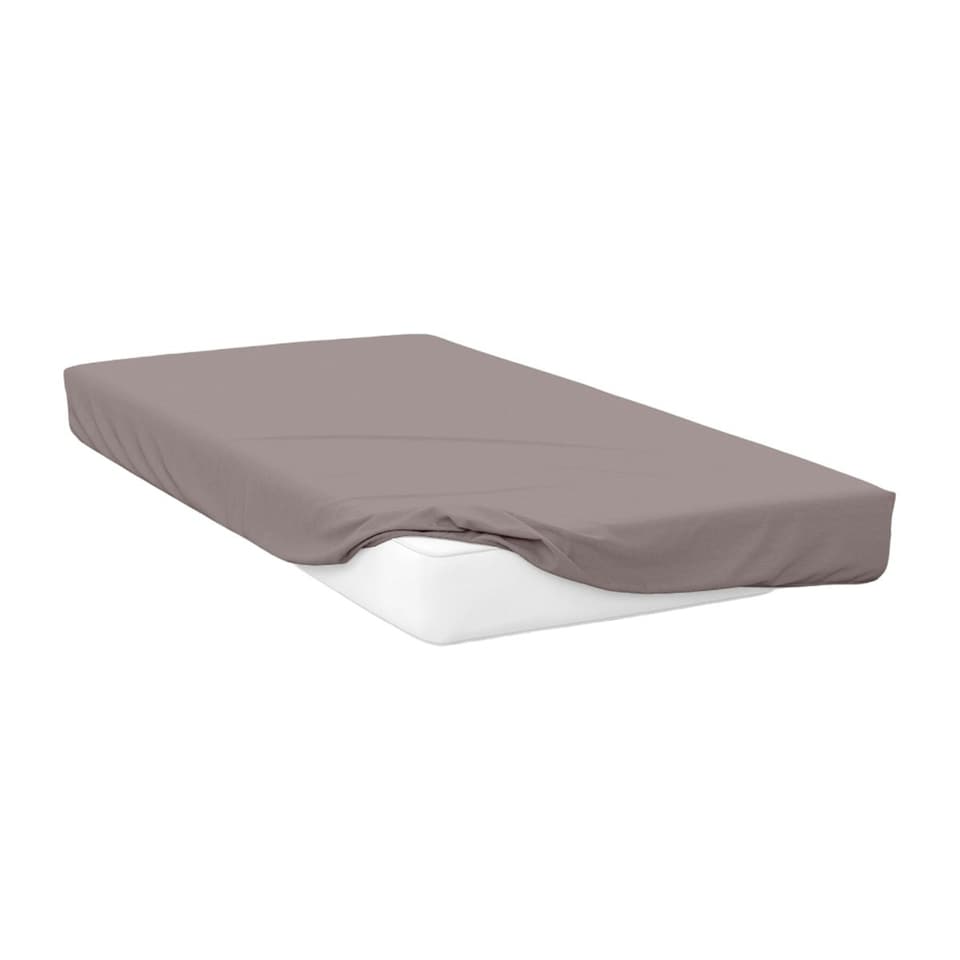 image 1 of Belledorm 400 Thread Count Egyptian Cotton Fitted Sheet - Pewter - Single
