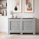 image 1 of Large Radiator Cover MDF Wooden Home Decorative Modern Design | Grey