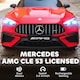 image 3 of AIYAPLAY Licensed Mercedes AMG CLE 53 Kids Electric Car, 12V Ride On Car with Dual Motors, Remote Control, Suspension, LED Lights, Music and Assist Wheels for 3-6 Years Old | Red