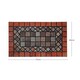 image 3 of Nicoman Rubber Elegant Red Tile Doormat - 75x44cm