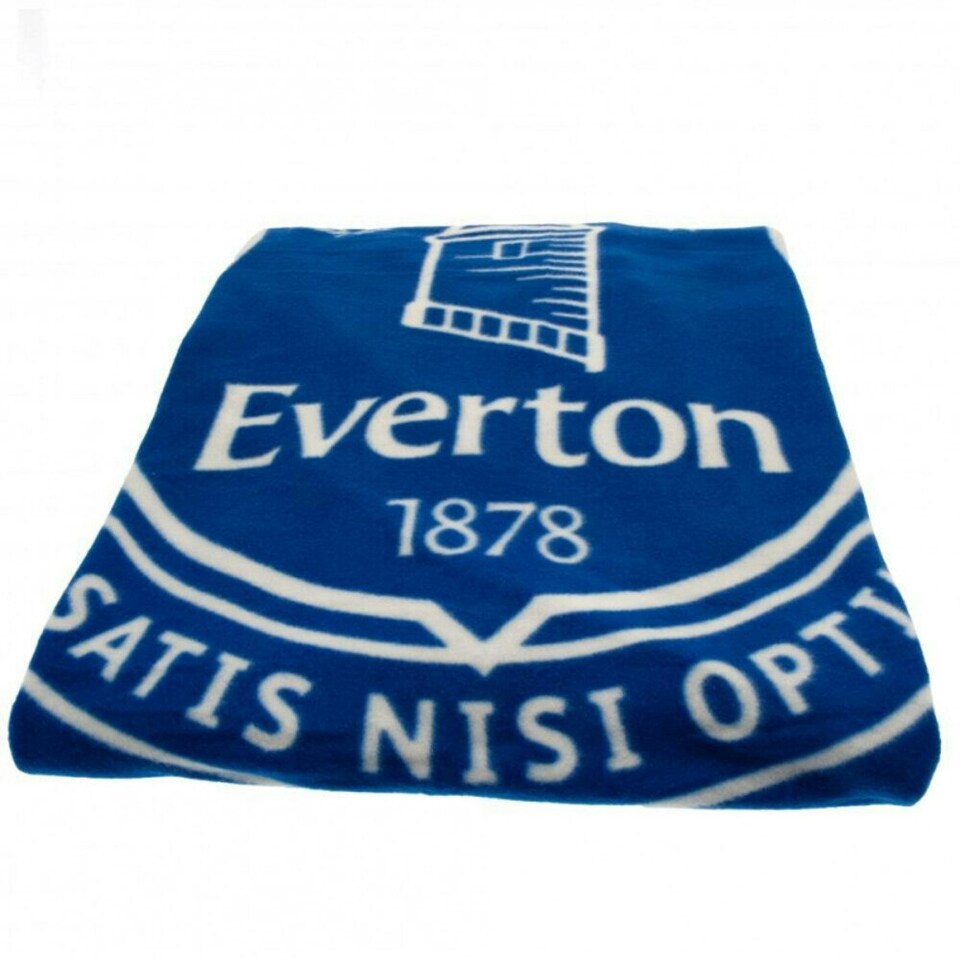 image 1 of Everton FC Fleece Pulse Blanket - Blue/White - One Size