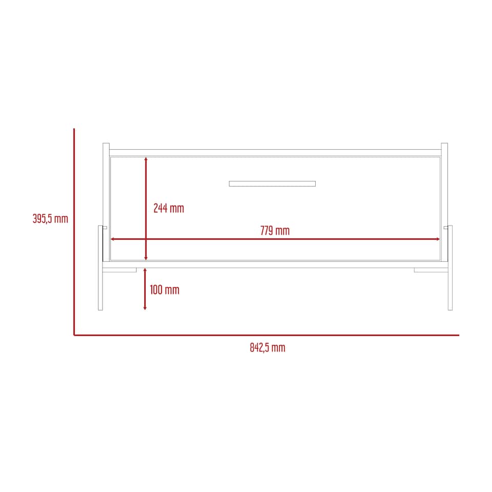 image 1 of Harvard Storage Coffee Table With Drawer - Washed Oak and Carbon Grey Oak Effect Top with Metal Hardware | Brown | Washed Oak & Carbon Grey | One Size | 1
