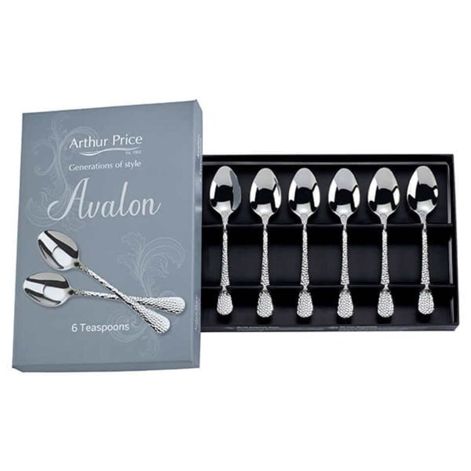 image 1 of Arthur Price Avalon Box of 6 Tea Spoons
