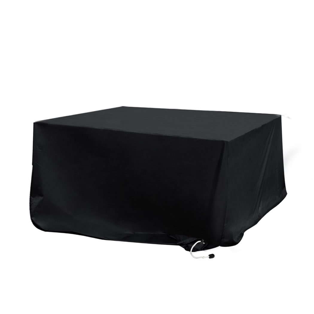 Marlow Outdoor Furniture Cover Garden Patio Waterproof Rain UV Protector | Black | 242cm