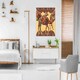 image 2 of Camel decorated with oriental canvas print (Canvas Print) 56cm x 56cm