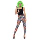 image 1 of Creepy Clown Leggings Fancy Dress Costume Ladies Small - UK 8-10