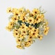 image 2 of Homescapes Artificial Wild Daisy Yellow Bouquet Flower, 46 cm