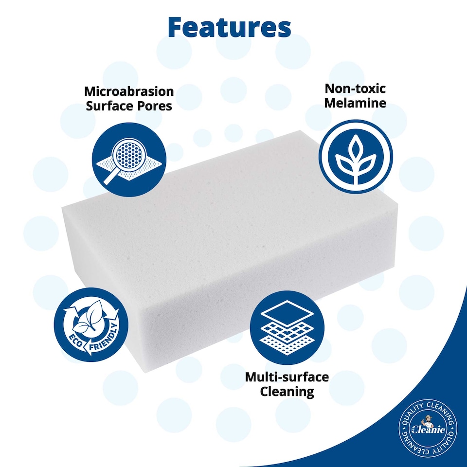 image 1 of Amazing NEW NANO Tech - Magic Sponge Eraser - 100 % Melamine, NO WATER NEED- Light Grey, Foam Sponge Pad Versatile Cleaning Stain Remover 2-Pack