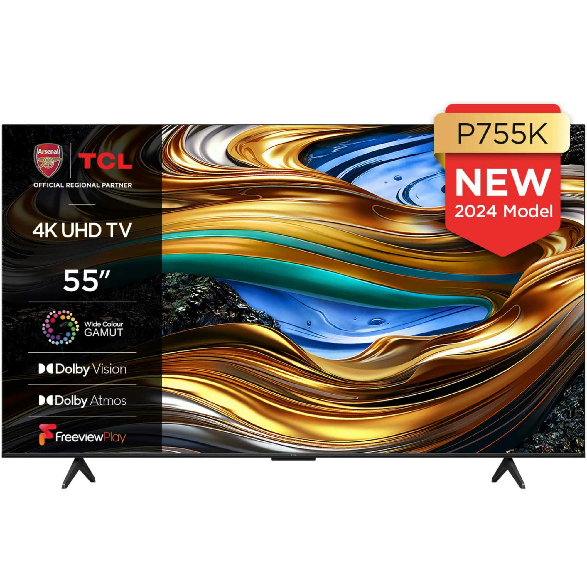 Tcl 55 Inch 4K Dled Smart Tv - 55P755K