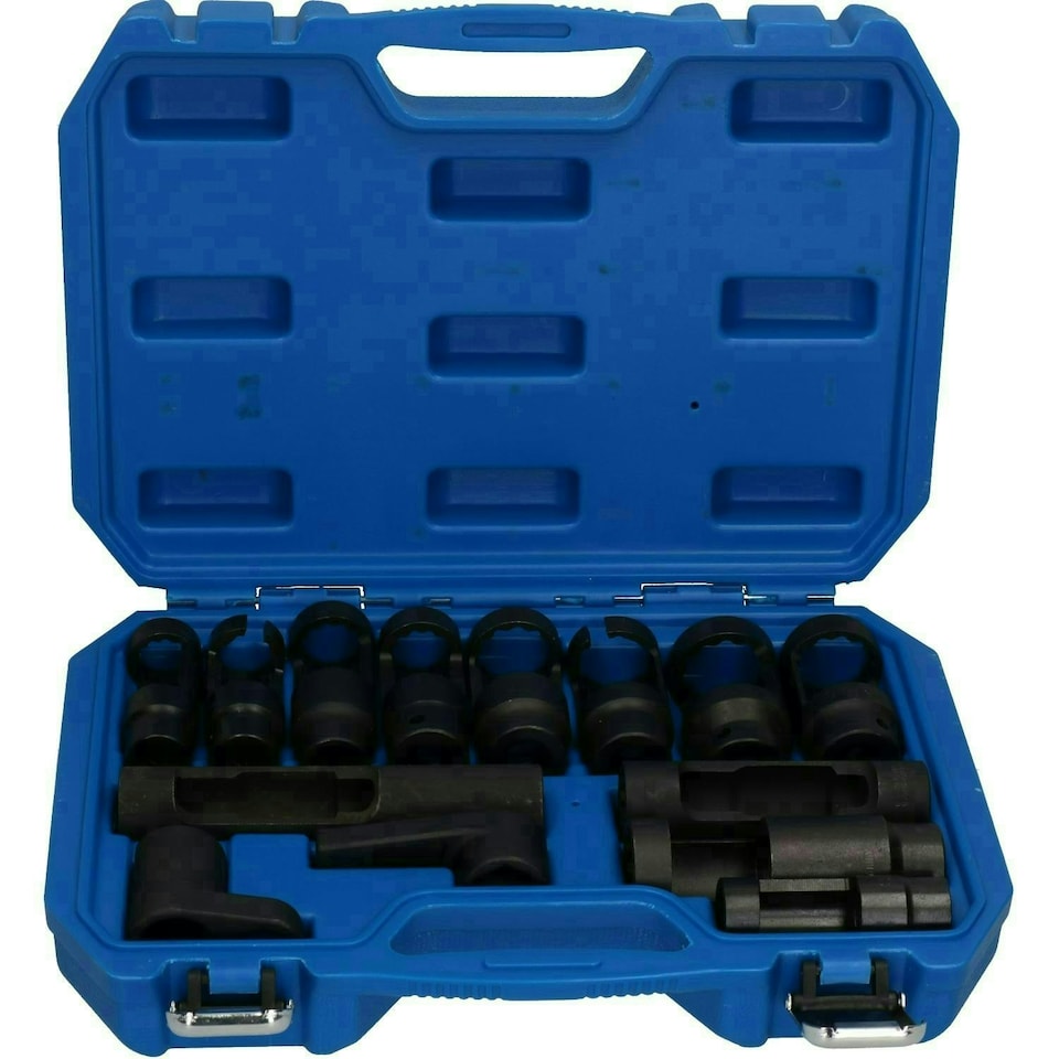 image 1 of 14pc Diesel Injector Lambda Oxygen Sensor Sockets Remover Installer 1/2" Drive