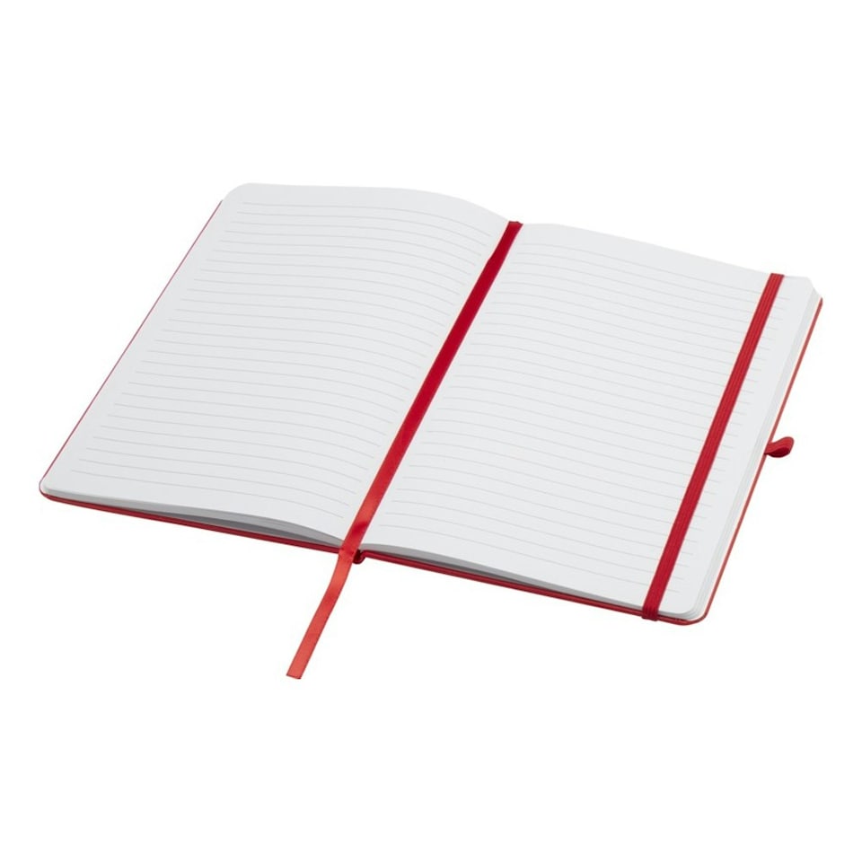 image 1 of Teak Hard Cover Recycled A5 Notebook - Red - One Size