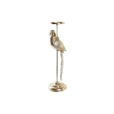 Candle Holder DKD Home Decor Champagne Aluminium Parrot (21 x 21 x 72 cm) N/A