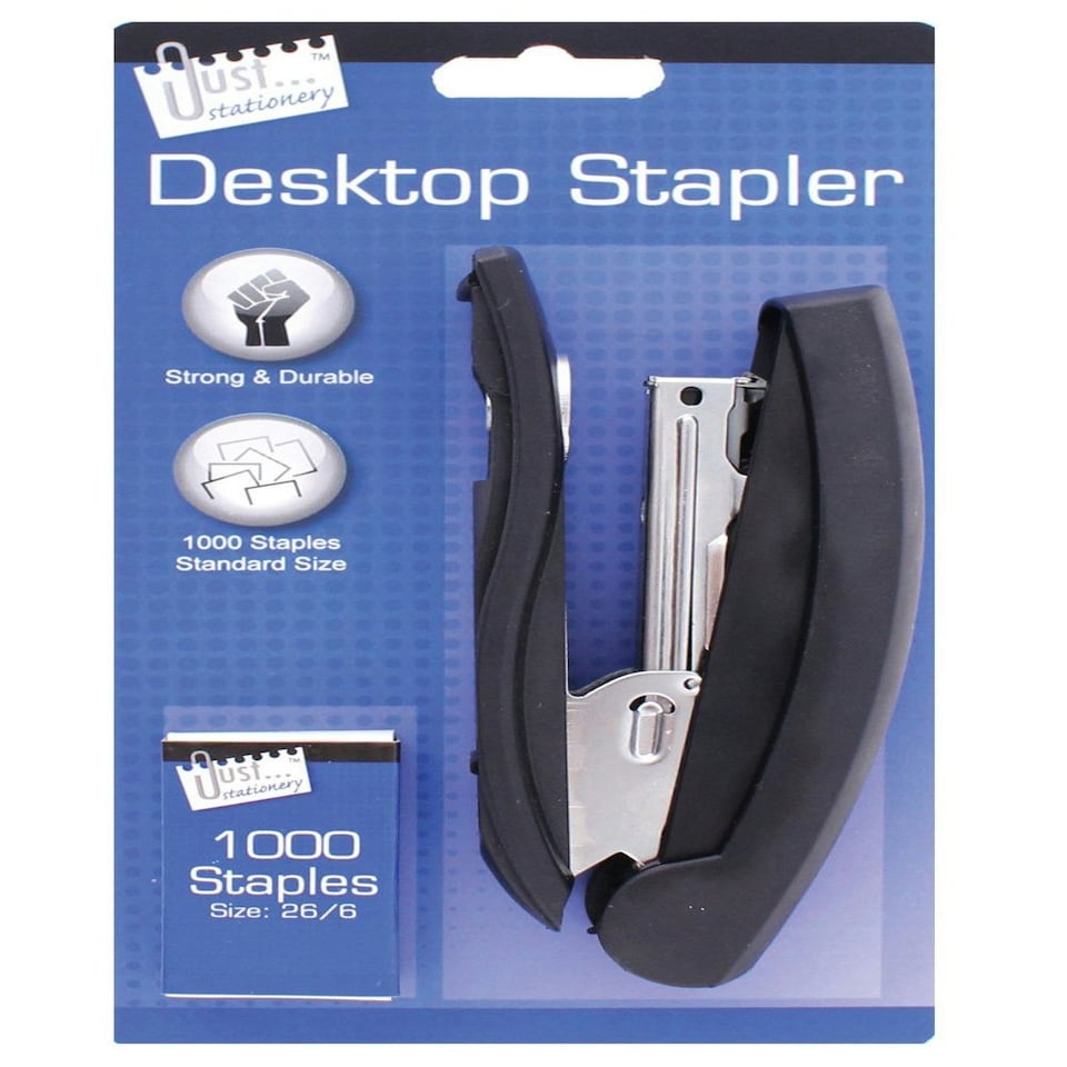 image 1 of Just Stationery Large Stapler with 1000 Staples