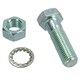 image 3 of M16 (16mm) x 45mm High Tensile Tow Bar Ball Fixing Bolts Washers + Nuts 2 Pack