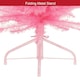 image 4 of 6ft Pink Pre-Lit Slim Line Christmas Tree | Pink | 6ft